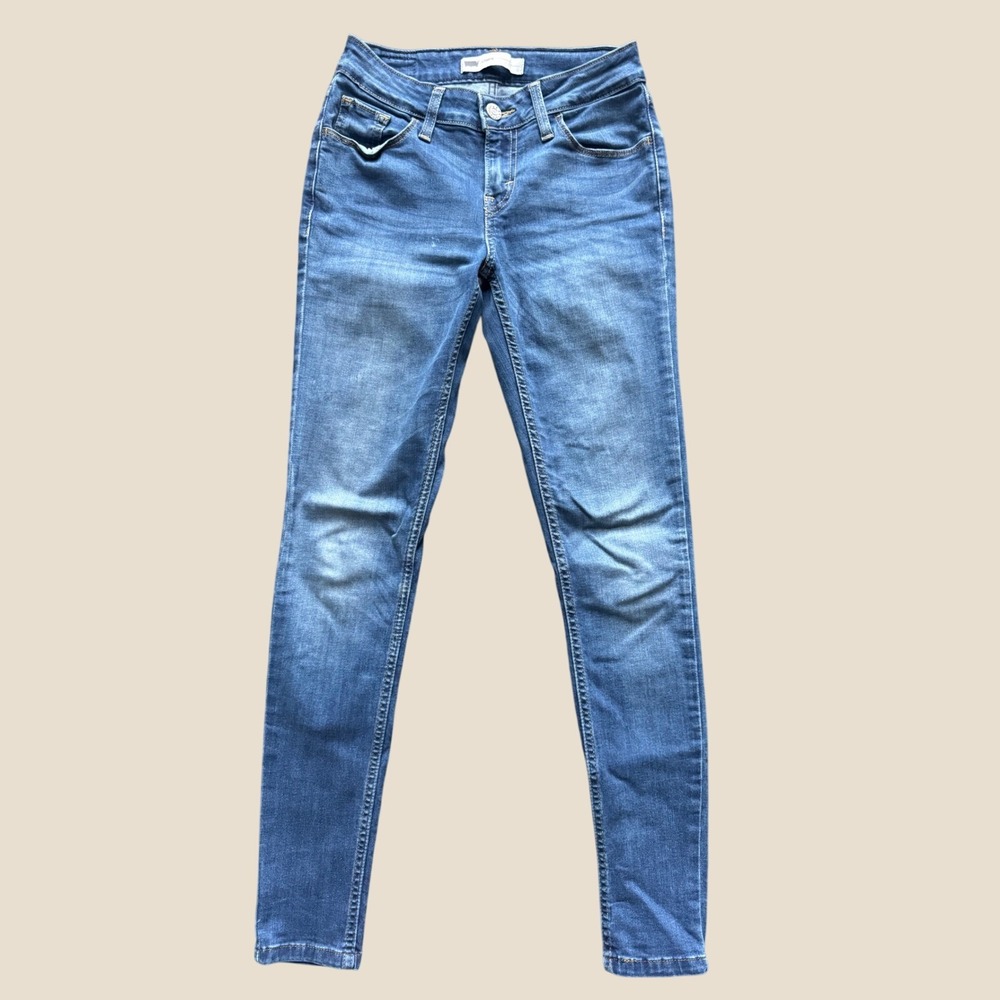 Levis Denim Leggings Womens W25 L28 Medium Wash Skinny Jeans 11997-0193